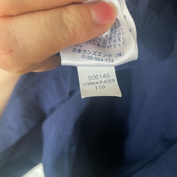 Lands' End Navy Hooded Zip-Up Dress – Size S - Picture 5 of 7